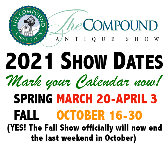 Upcoming Events Round Top Compound, Round Top Spring Show Dates