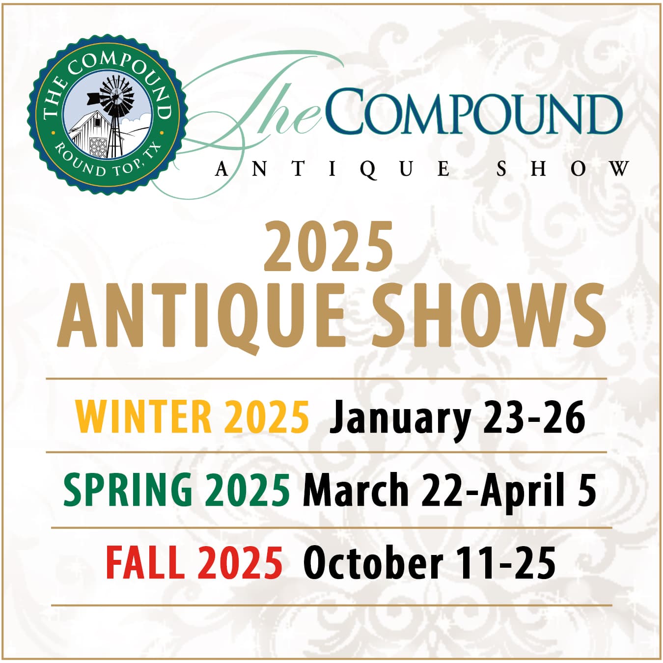 Antique Show - October 15 - 29, 2022